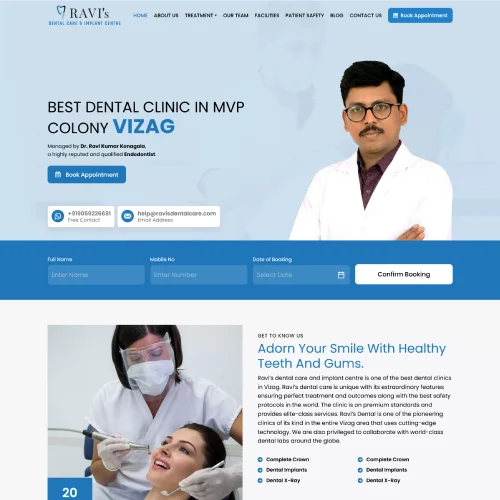 Ravi Dental Clinic -  Smiles, SEO & Seamless Bookings